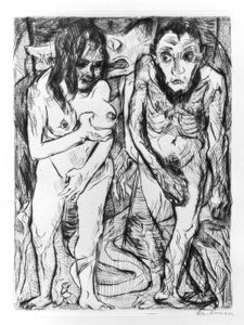 Ádám és Éva alkotó: Max Beckmann