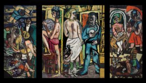 Akrobaták alkotó: Max Beckmann