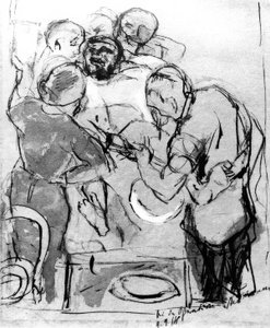 A művelet során alkotó: Max Beckmann