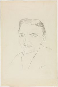 Fritz Wichert portréja alkotó: Max Beckmann