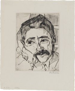 Walter Carl portréja (1884-1956) alkotó: Max Beckmann