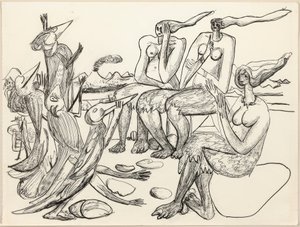 Madárjáték alkotó: Max Beckmann