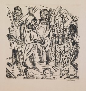 Black Dance, 9. lemez az „Éves Vásár” portfóliójából alkotó: Max Beckmann
