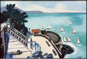 Kilátás a teraszról Monte Carlóban alkotó: Max Beckmann