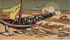 Barna tenger sirályokkal alkotó: Max Beckmann