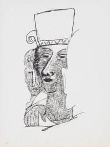 Táncoló pár, 7. lemez a „Nap és álom” portfólióból alkotó: Max Beckmann