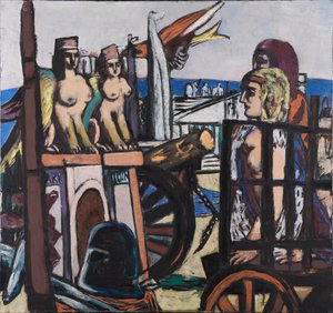 A szfinxek elszállítása alkotó: Max Beckmann
