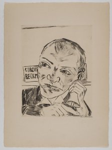 A kikiáltó (Önarckép) alkotó: Max Beckmann