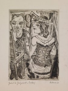 Öltöző, 2. tányér az „Az éves vásár” portfólióból alkotó: Max Beckmann