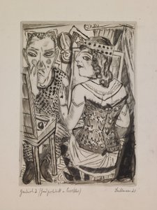 Öltöző, 2. kép a "The Annual Fair" című portfólióból alkotó: Max Beckmann