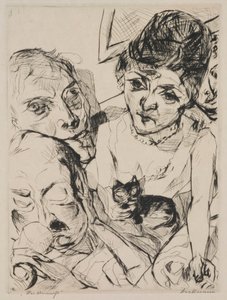 Este (önarckép Battenbergekkel), 10. lemez az „Arcok” portfólióból alkotó: Max Beckmann