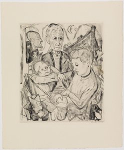Családi jelenet (Beckmann család) alkotó: Max Beckmann