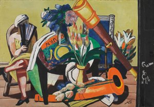 Nagy csendélet távcsővel alkotó: Max Beckmann
