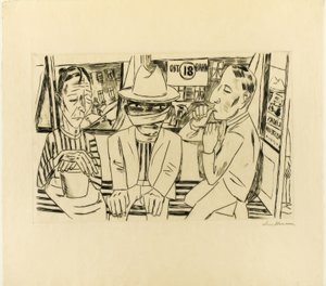 A Villamosban alkotó: Max Beckmann