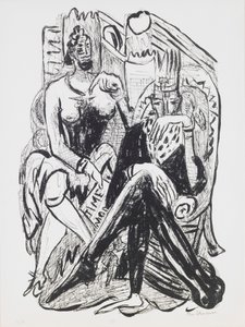 Király és demagóg, 8. lemez a „Nap és álom” portfólióból alkotó: Max Beckmann