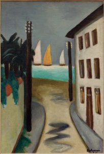 Kis táj. Viareggio alkotó: Max Beckmann