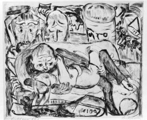 Szerelmesek II alkotó: Max Beckmann
