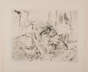Lovers I, 4. lemez az „Arcok” portfólióból alkotó: Max Beckmann