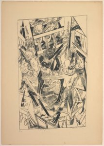 Malepartus, nyolcas lemez a Die Hölle-től alkotó: Max Beckmann