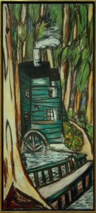 Malom az eukaliptusz erdőben (Mills College) alkotó: Max Beckmann