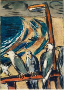 Sirályok a viharban alkotó: Max Beckmann