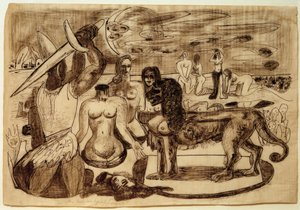 Perseus (Herkules) végső feladat alkotó: Max Beckmann