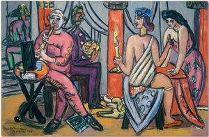 Pompei-bohócok alkotó: Max Beckmann