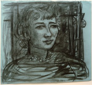 Portré Frances van Veen alkotó: Max Beckmann