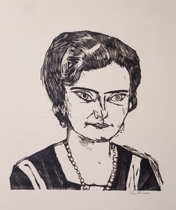 Mrs. HM (Naila) portréja alkotó: Max Beckmann