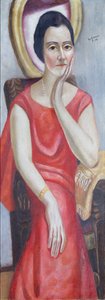 Käthe von Porada portréja alkotó: Max Beckmann