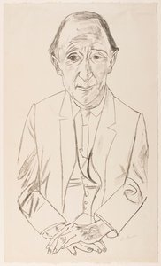 Frederick Delius zeneszerző portréja alkotó: Max Beckmann
