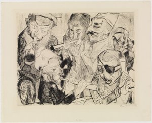 Boldog új évet 1917 alkotó: Max Beckmann