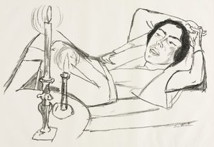 Fekvő nő (Johanna Loeb portréja) alkotó: Max Beckmann