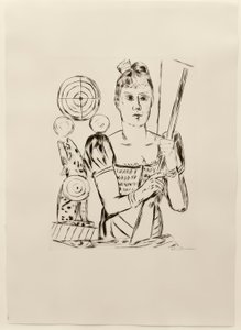 Fedett lövölde alkotó: Max Beckmann