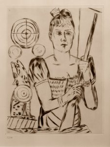Fedett lövölde alkotó: Max Beckmann