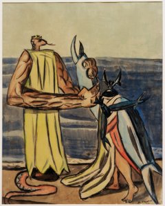 Kígyókirály és Szarvasbogár menyasszony alkotó: Max Beckmann