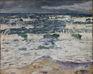 Tengeri táj, 1907 körüli (olaj, vászon) alkotó: Max Beckmann