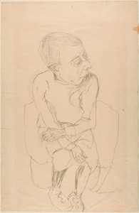 Ülő fiú alkotó: Max Beckmann