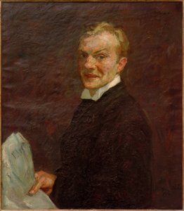 Önarckép (nevet) alkotó: Max Beckmann
