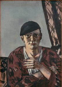 Önarckép fekete sapkával alkotó: Max Beckmann