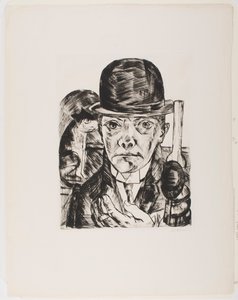 Önarckép Bowler kalapban alkotó: Max Beckmann