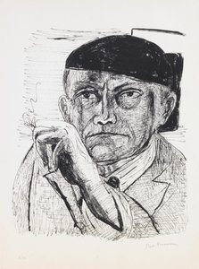 Önarckép, 1. tábla a „Nap és álom” portfólióból alkotó: Max Beckmann