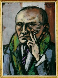 Önarckép cigarettával alkotó: Max Beckmann