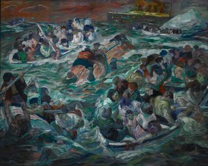 A Titanic elsüllyedése alkotó: Max Beckmann