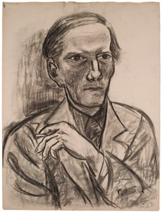 Vázlat Fred Conway portréjához alkotó: Max Beckmann
