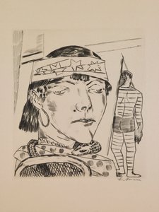 Snake Lady, 10. lemez az „Éves Vásár” portfólióból alkotó: Max Beckmann