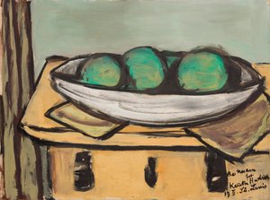Csendélet nagy zöld gyümölccsel alkotó: Max Beckmann