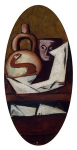 Csendélet mexikói alakkal alkotó: Max Beckmann