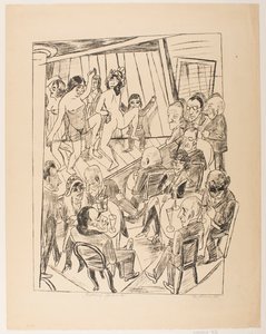 Sztriptíz, 4. lemez a „Trip to Berlin 1922” sorozatból alkotó: Max Beckmann