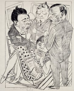 A csalódottak II, Max Beckmann (1884-1950), litográfia. Németország, XX. század. alkotó: Max Beckmann